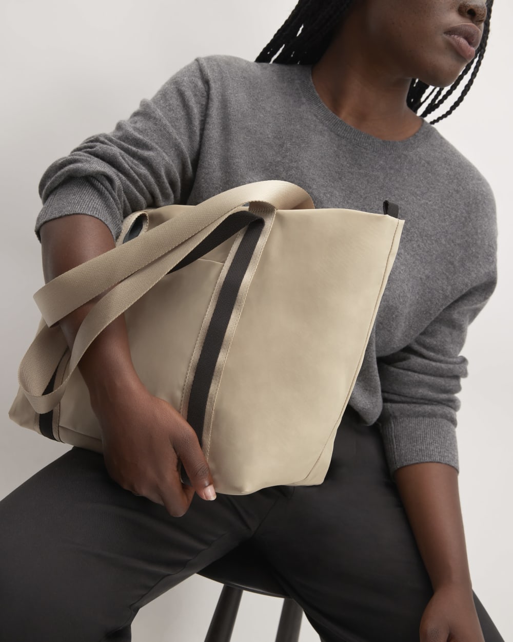 womens-recycled-nylon-tote-khaki | alt