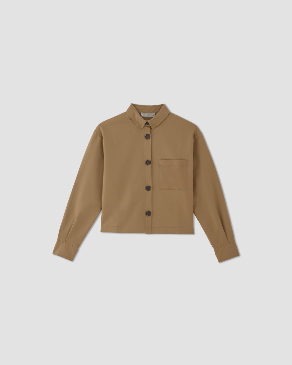 womens-structured-cotton-cropped-shirt-toasted-coconut | alt