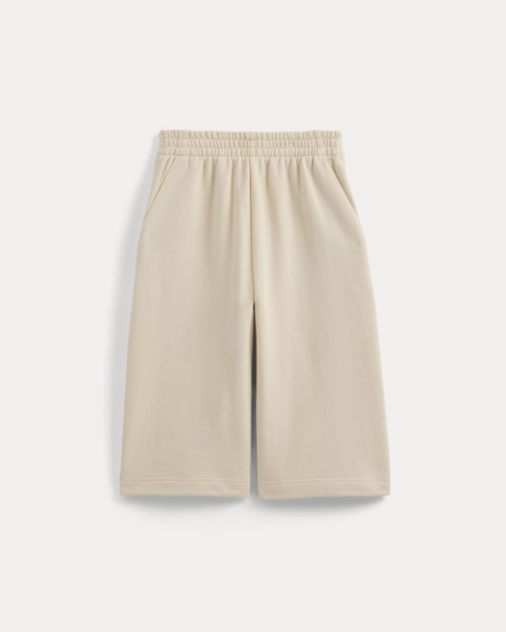 womens-lightweight-terry-long-shorts-parchment | alt