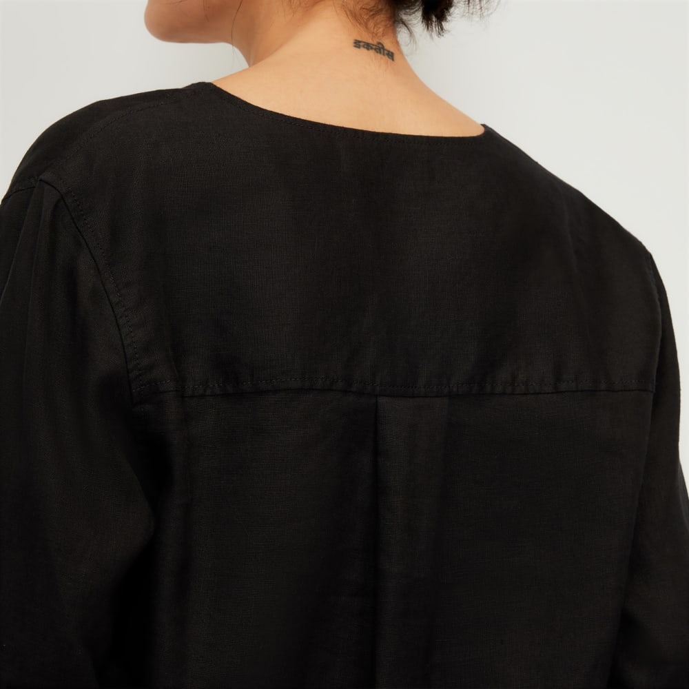 womens-linen-popover-shirt-black