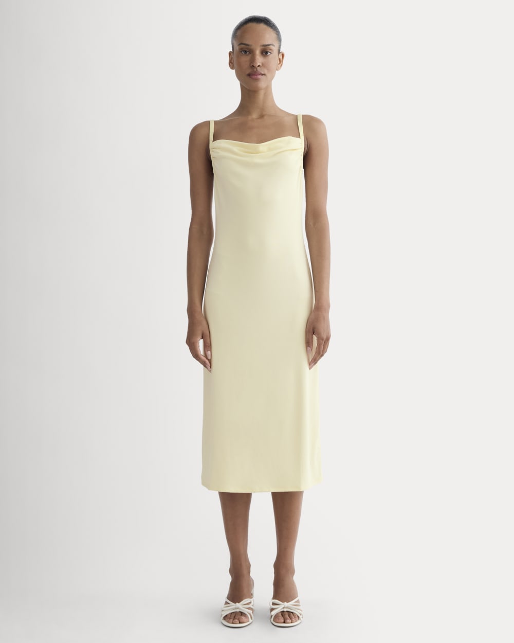 Everlane Tank Top Midi Dress, Butterknit, Light Yellow, Size XL, Cotton Everlane Tank Top Midi Dress, Butterknit, Light Yellow, Size XL, Cotton