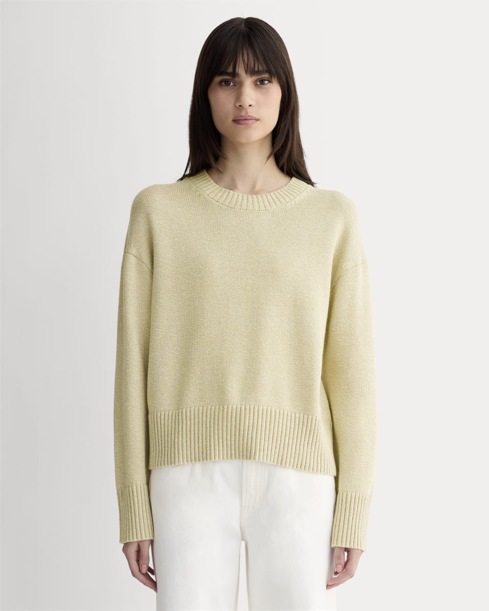 The Boxy Sweater in Everyday Cotton Mojave Desert Natural
