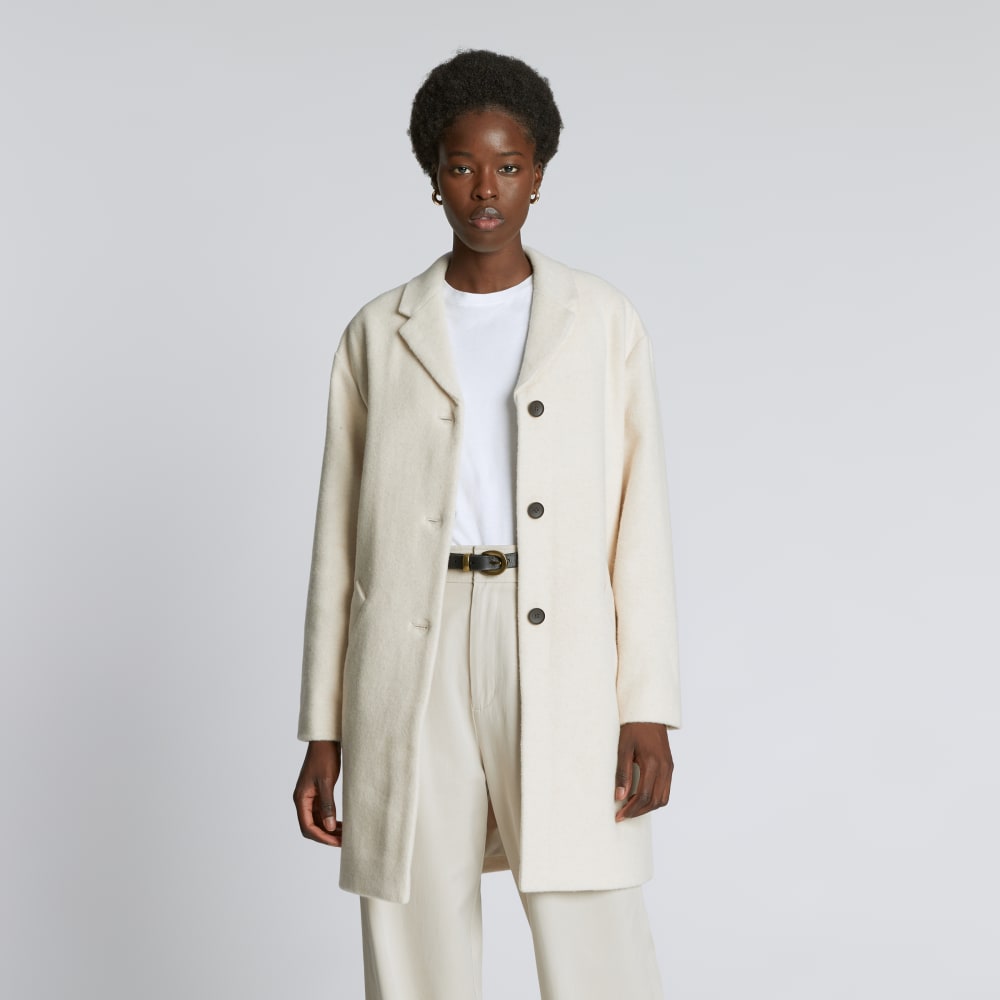 The Italian ReWool® Cocoon Coat | Cream – Everlane