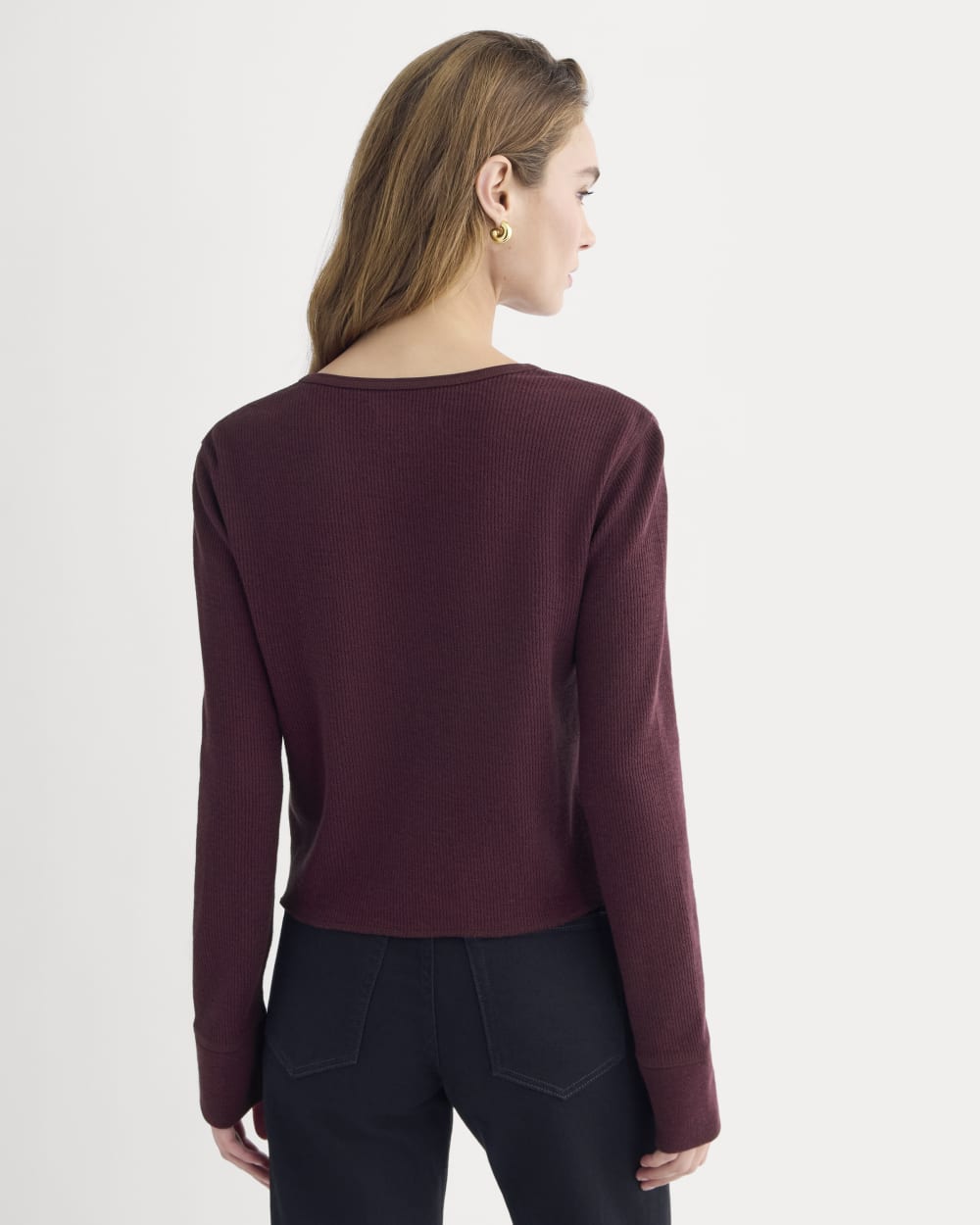 womens-boxy-henley-in-cozy-waffle-heathered-port-royale
