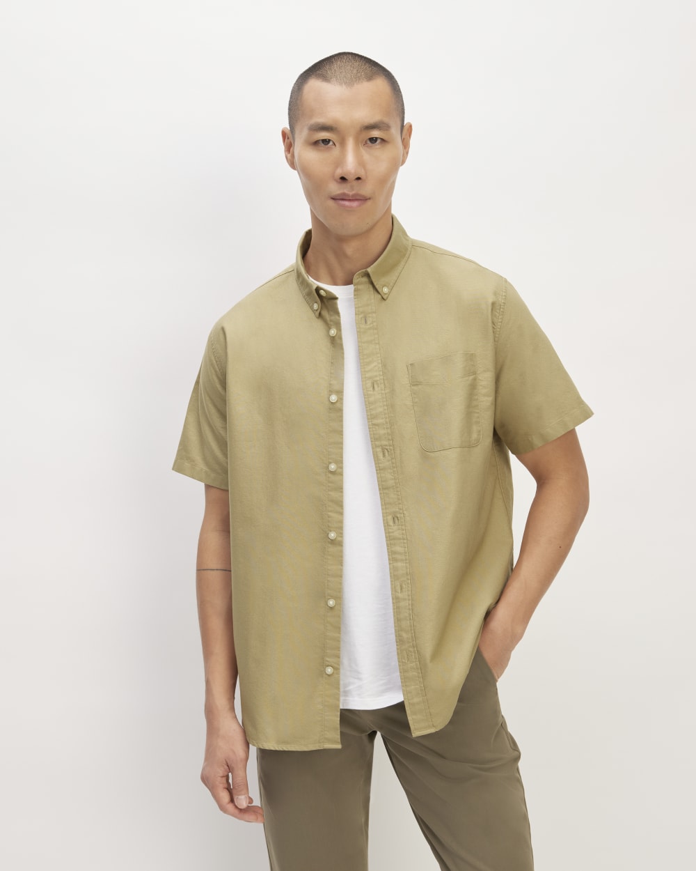 The Organic Short Sleeve Oxford Shirt