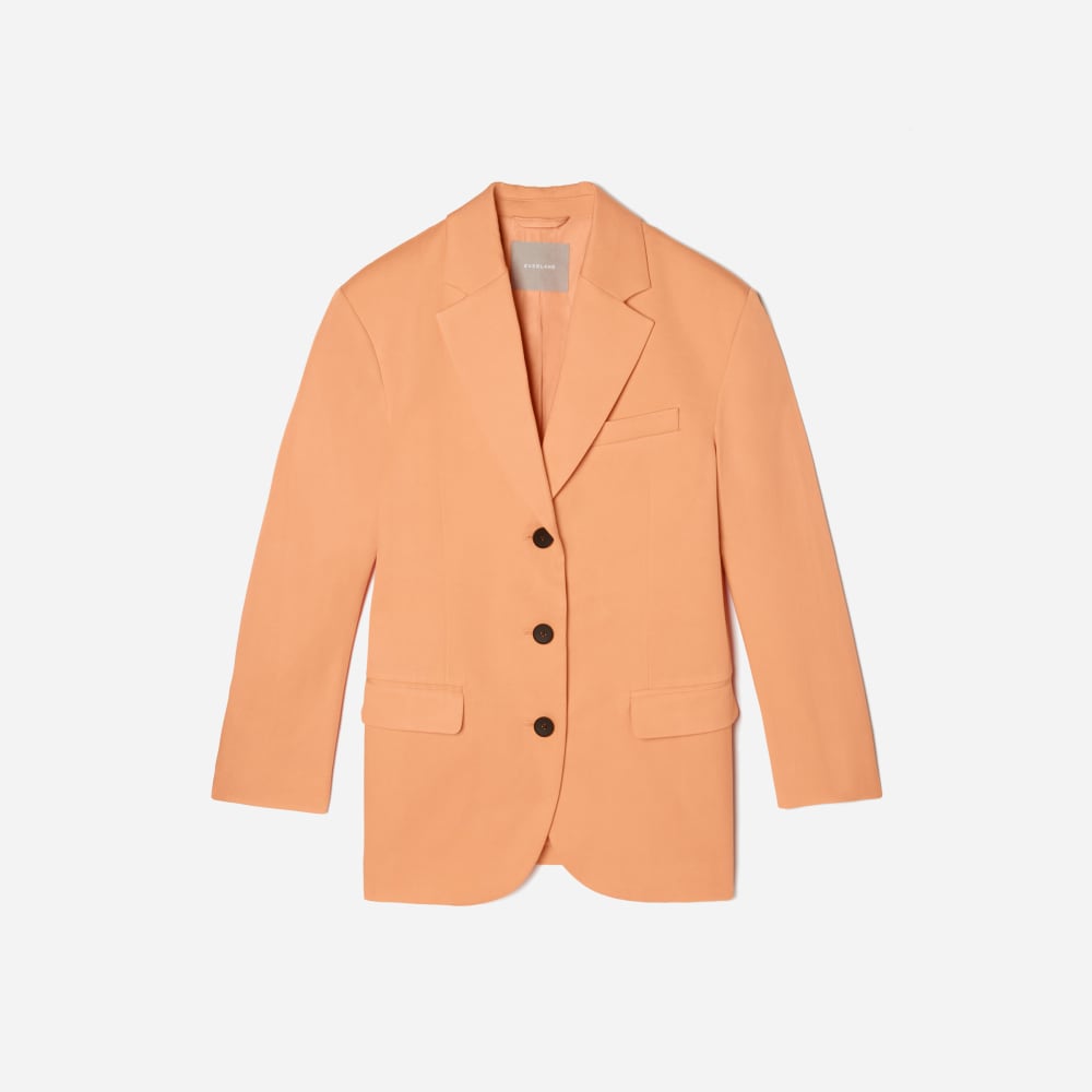 womens-80s-blazer-orange-chiffon