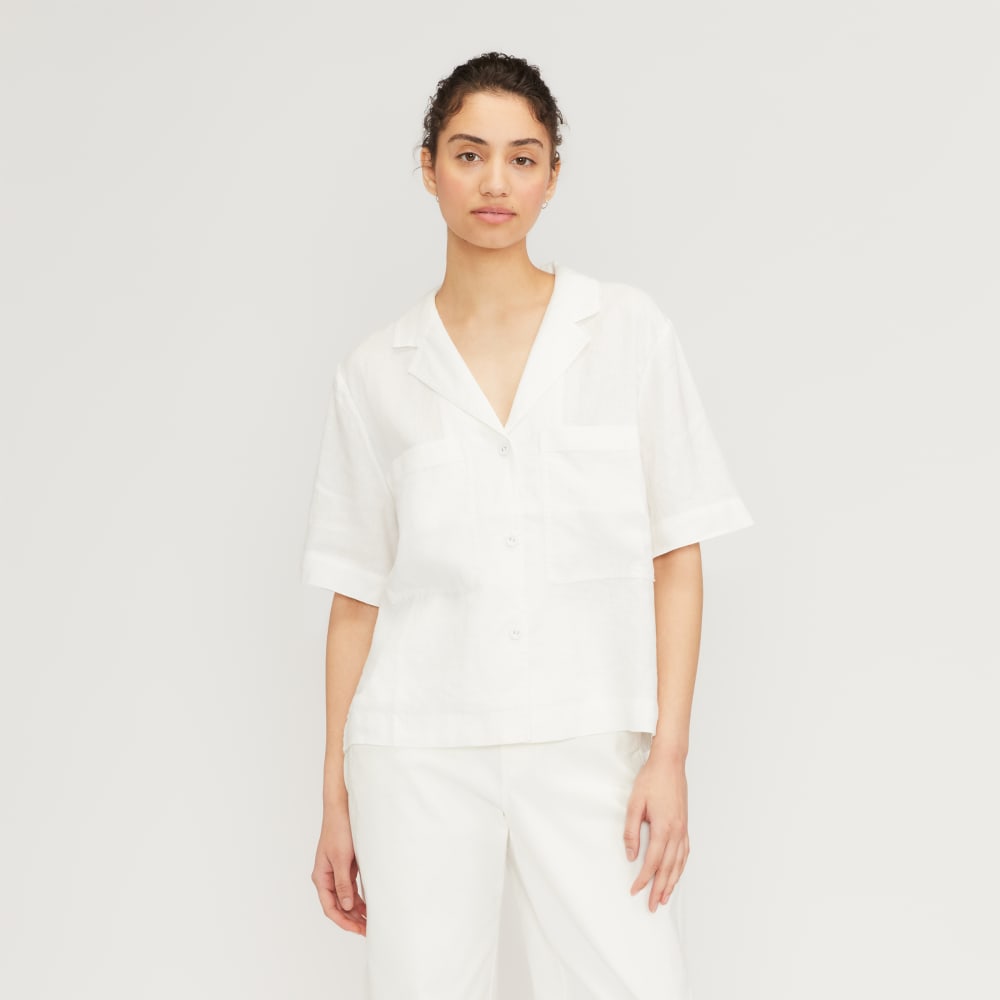 The Linen Workwear Shirt | White – Everlane