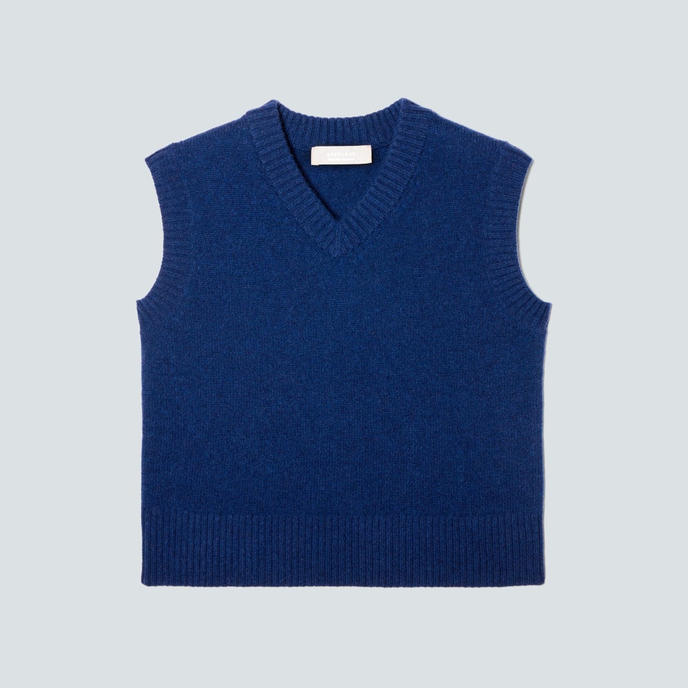womens-recashmere-vest-navy-bone | alt