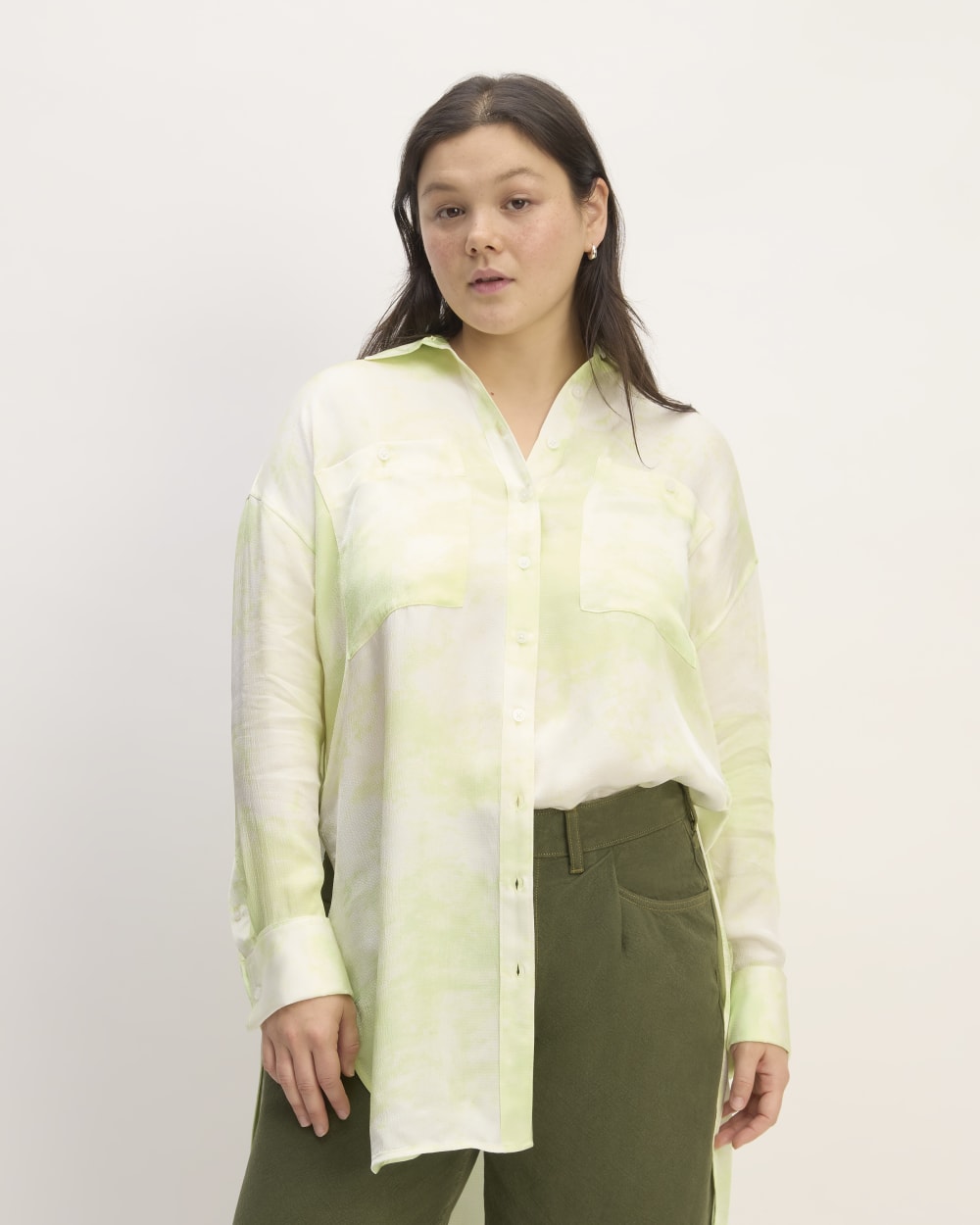 the everlane x marques' almeida satin tie-dye dress MULTICOLOUR SLIP DRESS MARQUES ' ALMEIDA