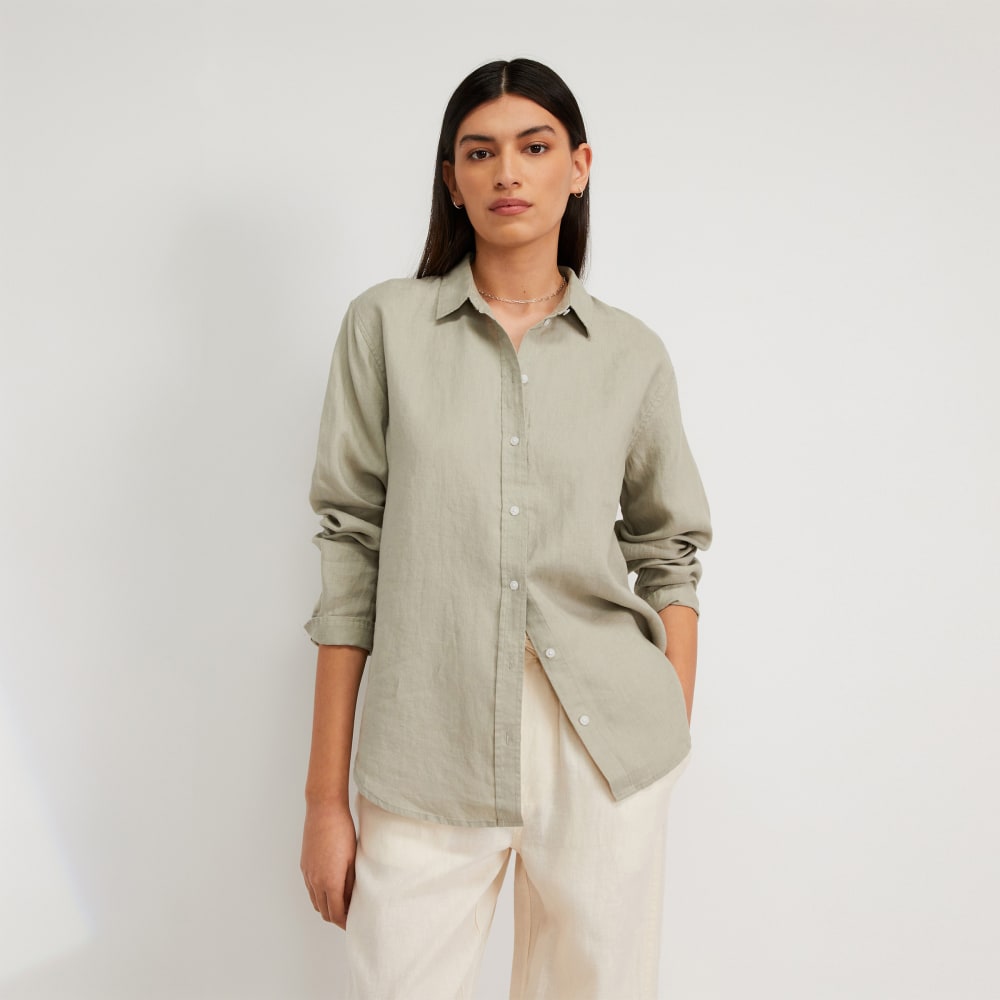 womens-relaxed-linen-shirt-seagrass | primary