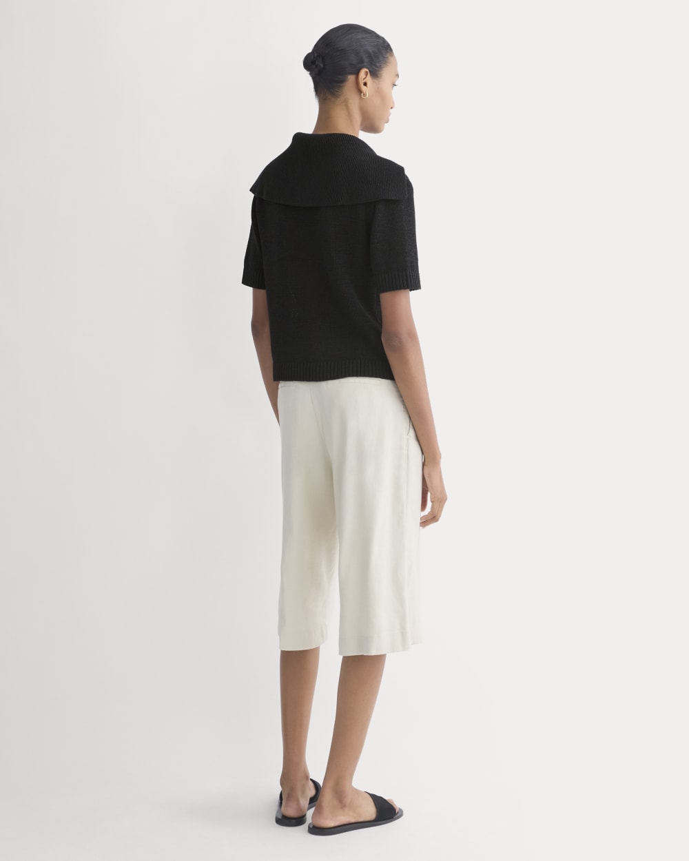 womens-open-collar-polo-black