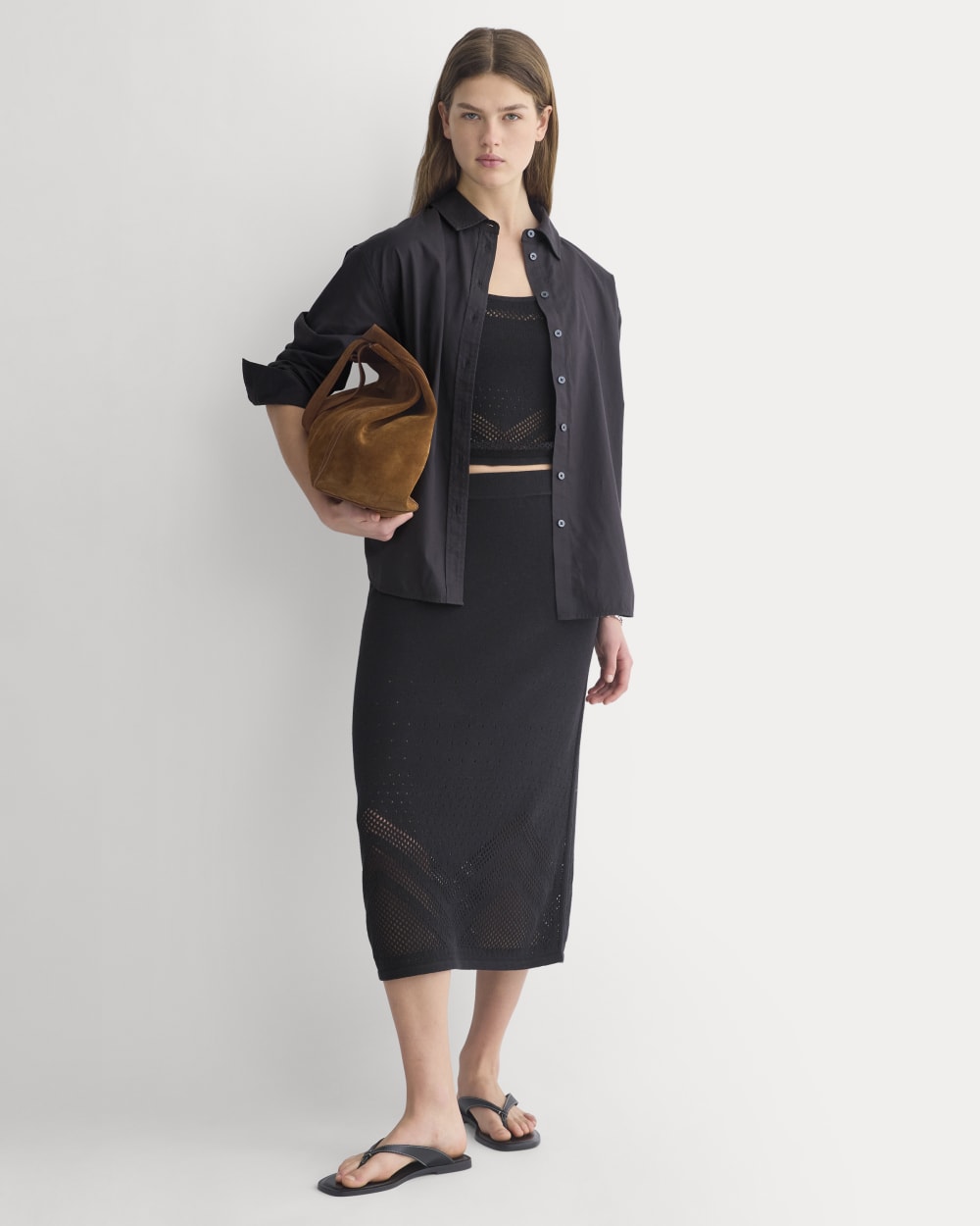 womens-lace-knit-maxi-skirt-black