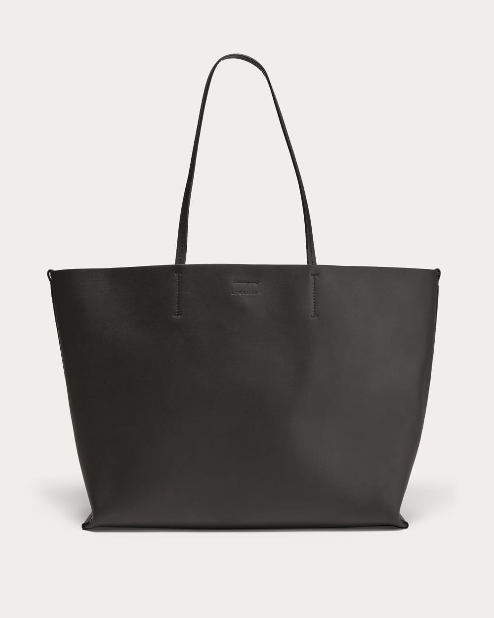 The Luxe Italian Leather Tote Black – Everlane