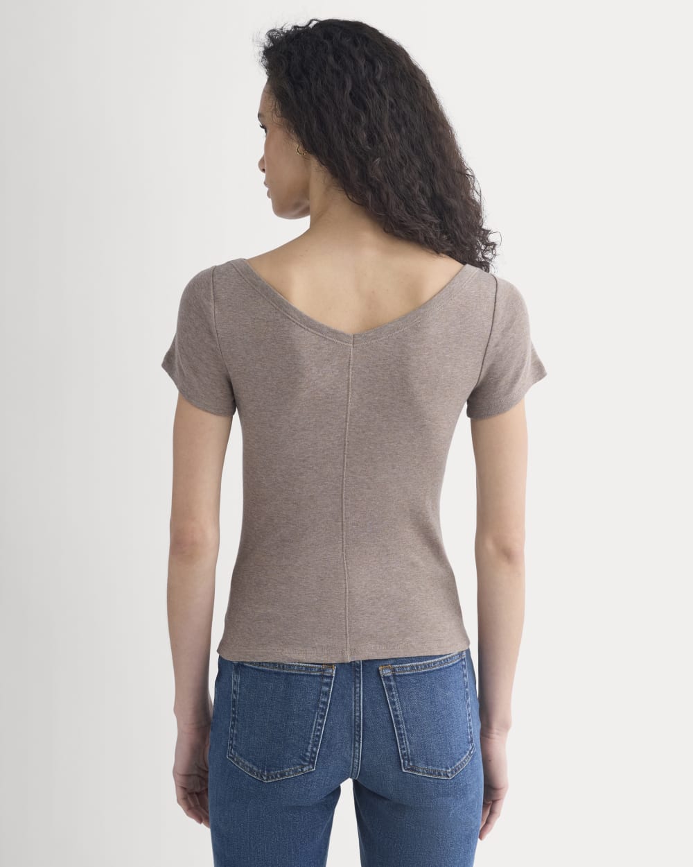 womens-everlight-short-sleeve-v-neck-top-heathered-chocolate-chip