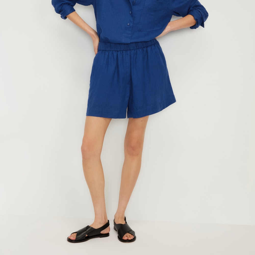 womens-linen-boxer-short-mazarine-blue | primary