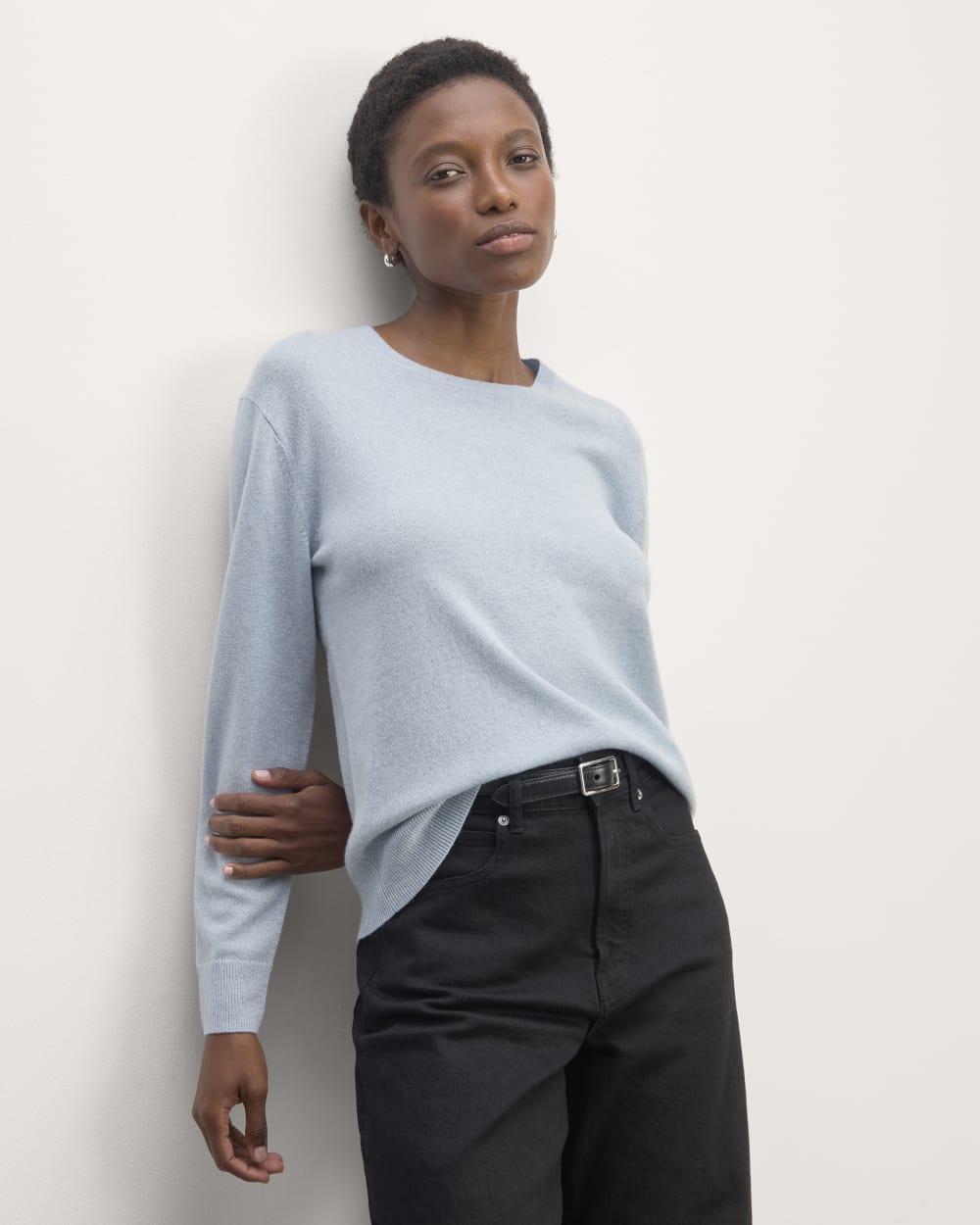 The Classic Crew in Cashmere Sky Blue – Everlane