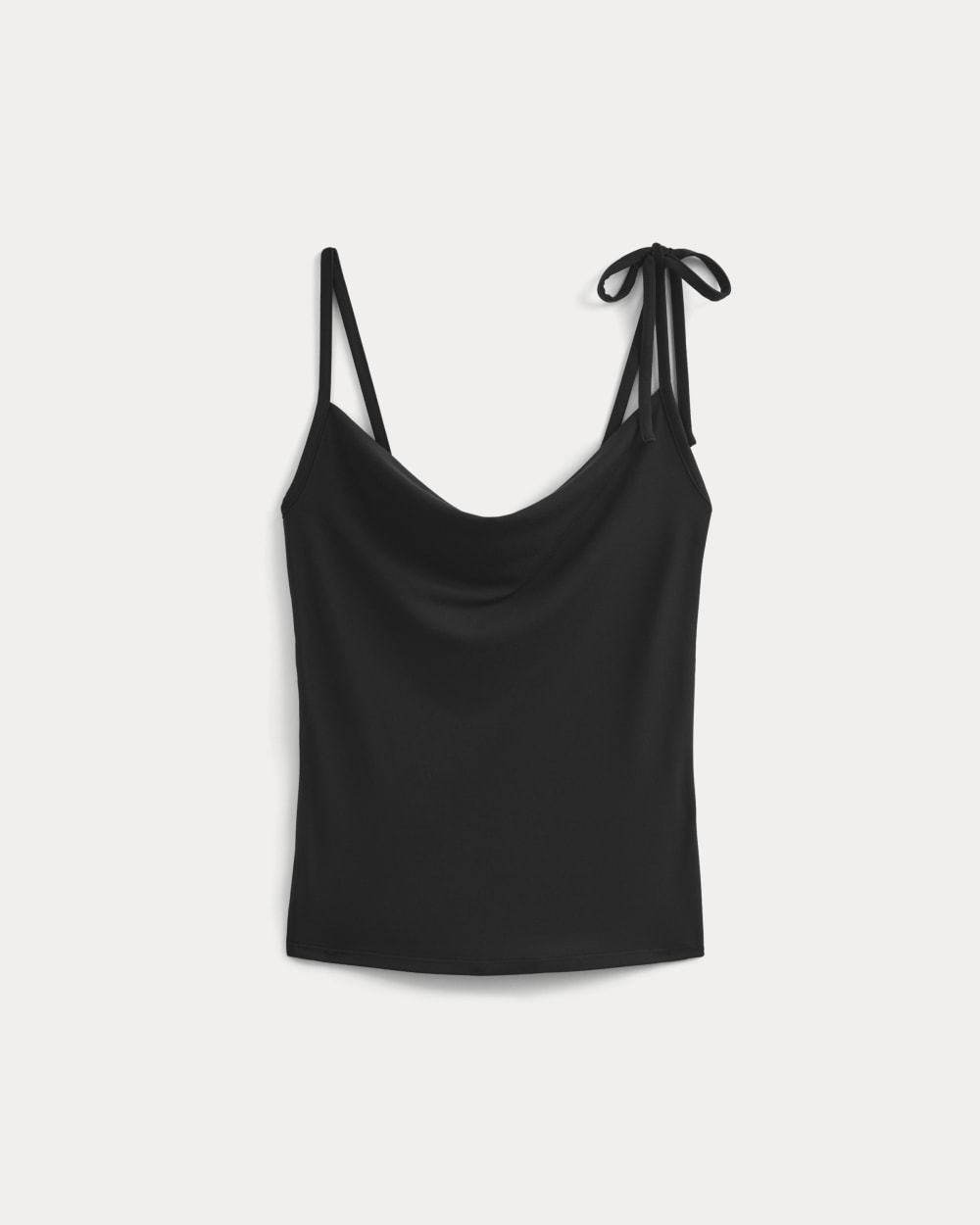 womens-tie-shoulder-tank-black | alt