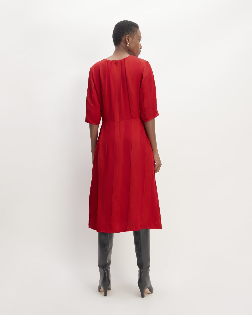 womens-city-stripe-ruched-dress-haute-red