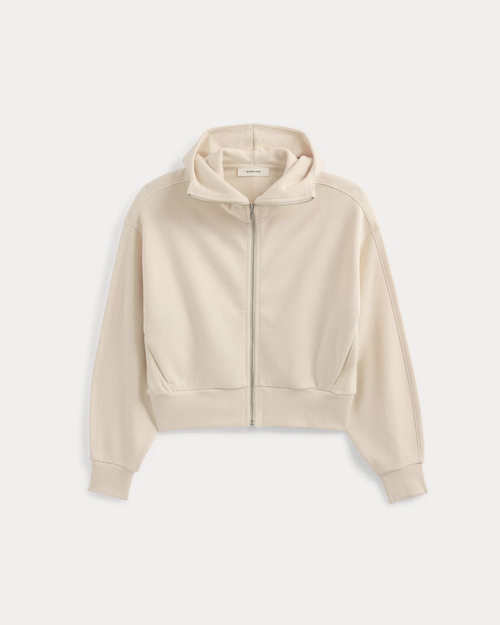 womens-lightweight-terry-crop-full-zip-parchment | alt