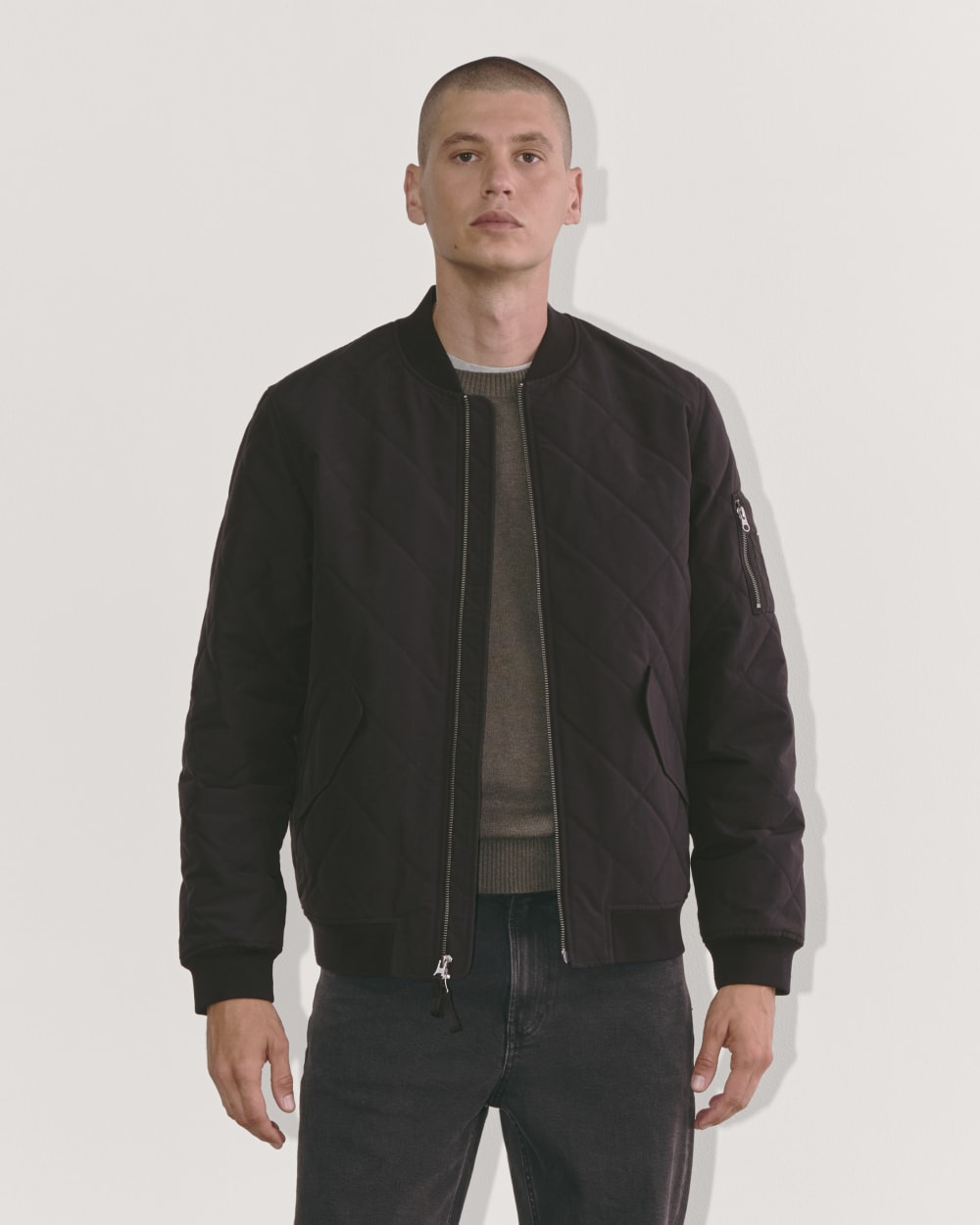 mens-diamond-quilt-bomber-black | primary