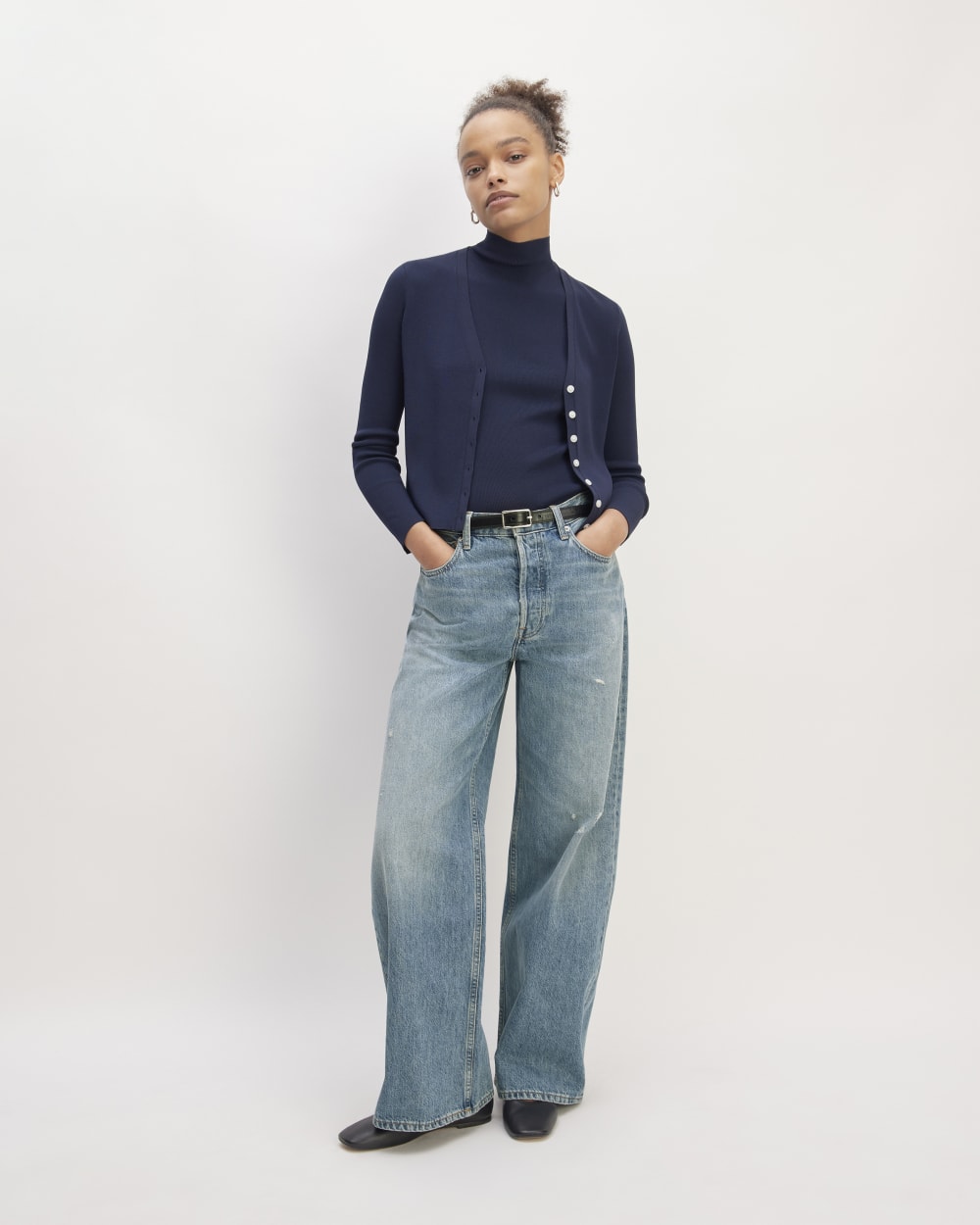 The Super Baggy Jean Faded Indigo – Everlane - Main Image