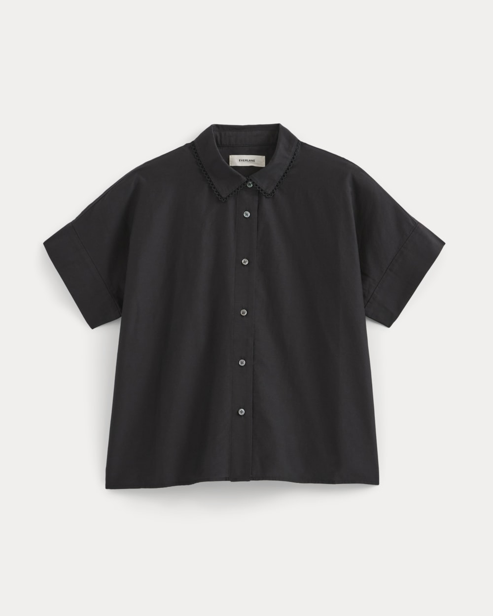 womens-scalloped-collar-square-shirt-black | primary