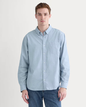Washed Poplin Shirt | Dutch Blue