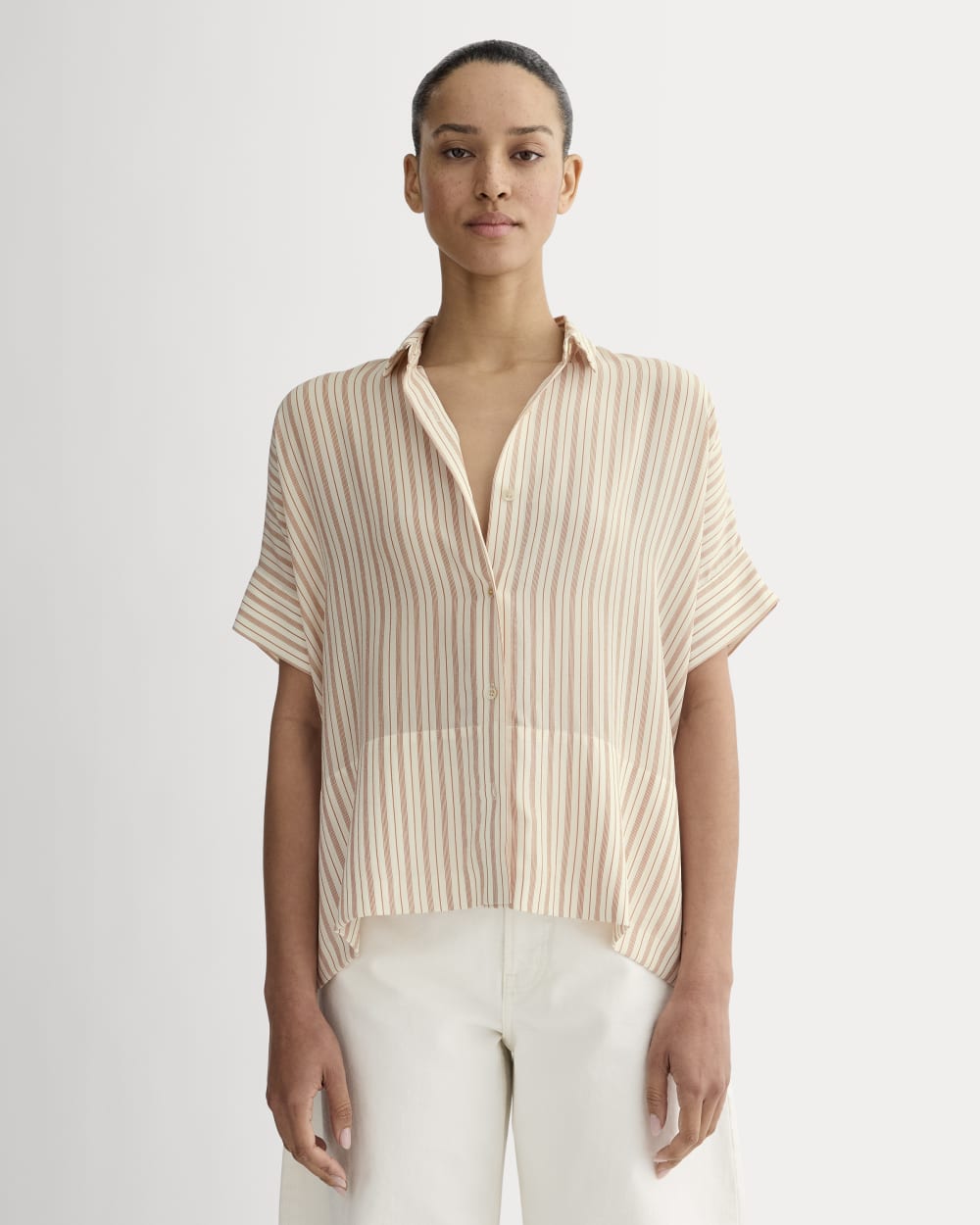 everlane silk square shirt dress Everlane Silk Square Shirt
