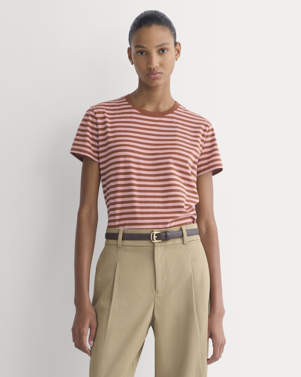 womens-organic-cotton-box-cut-tee-toffee-rose-pink-stripe | primary