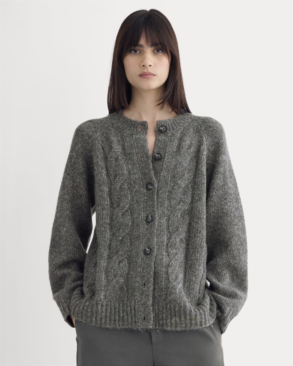 womens-cloud-cable-cardigan-heather-charcoal | primary