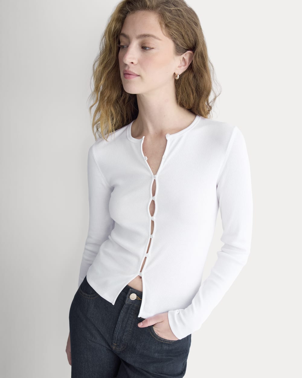 womens-luxe-rib-button-up-top-white