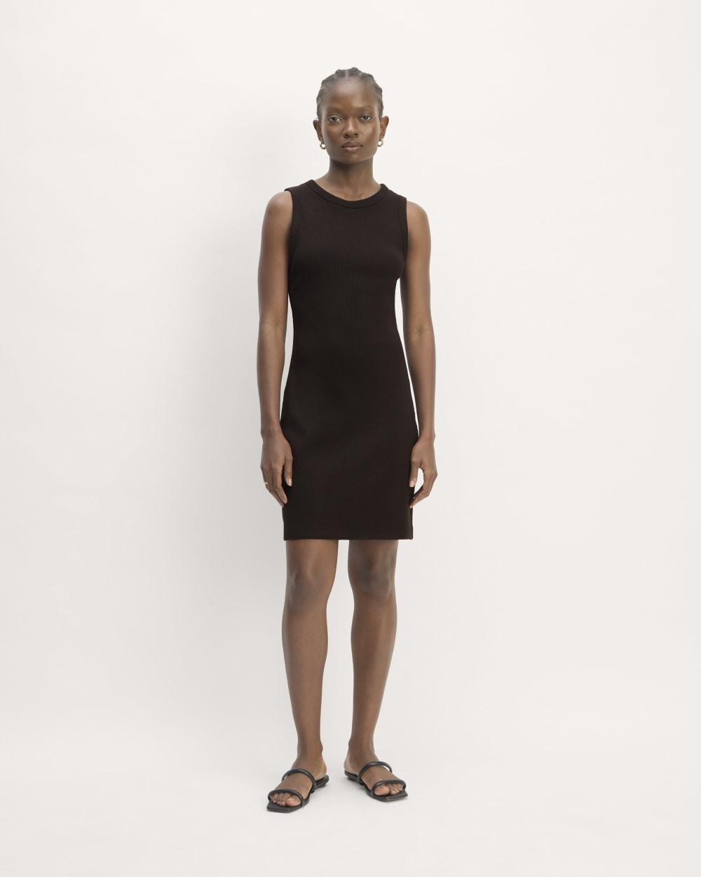 The Ribbed Mini Dress | Black Everlane The Ribbed Mini Dress | Black Everlane