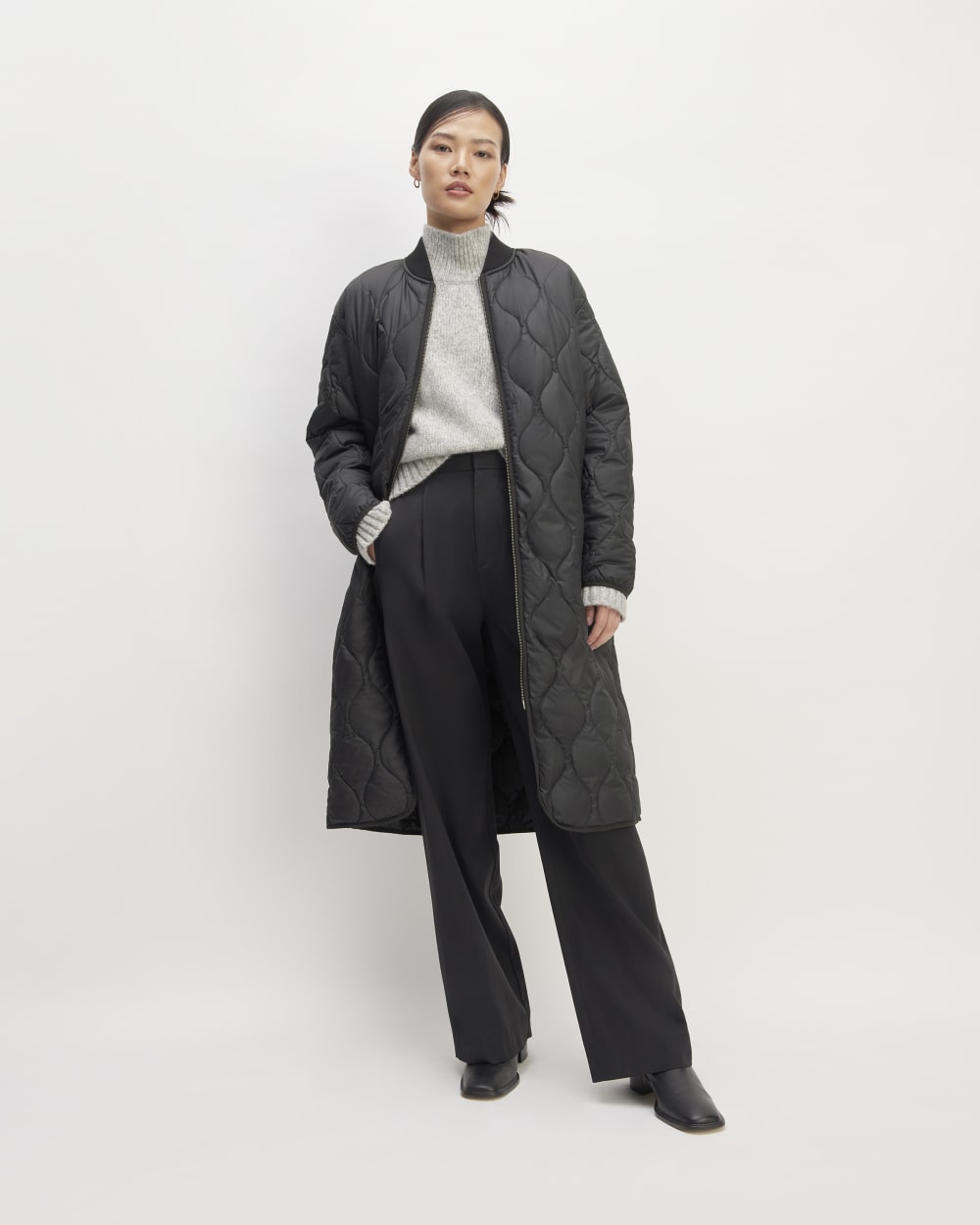 The ReNew Long Liner | Black – Everlane
