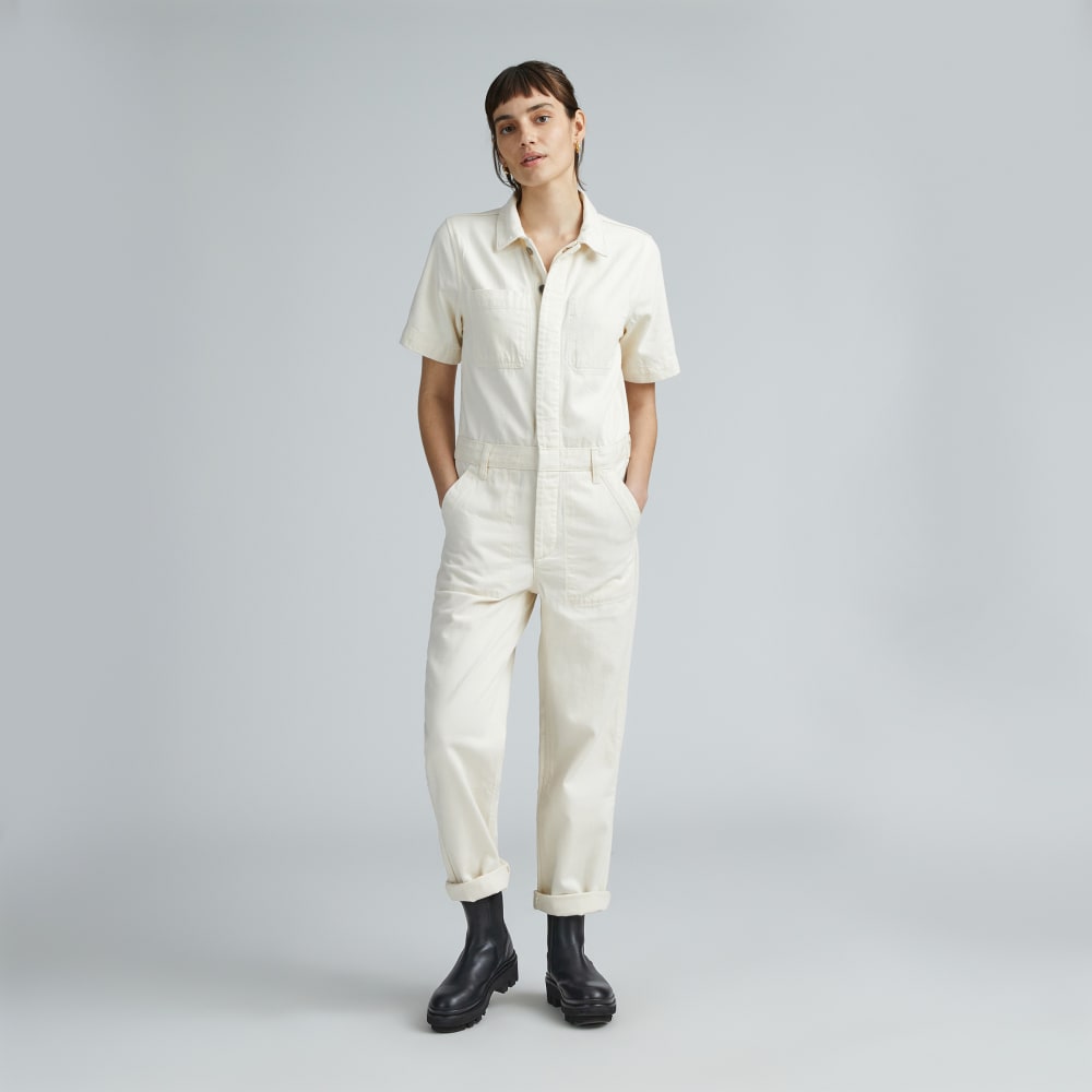 The Supersoft Jean Coverall | Seeded Ecru – Everlane