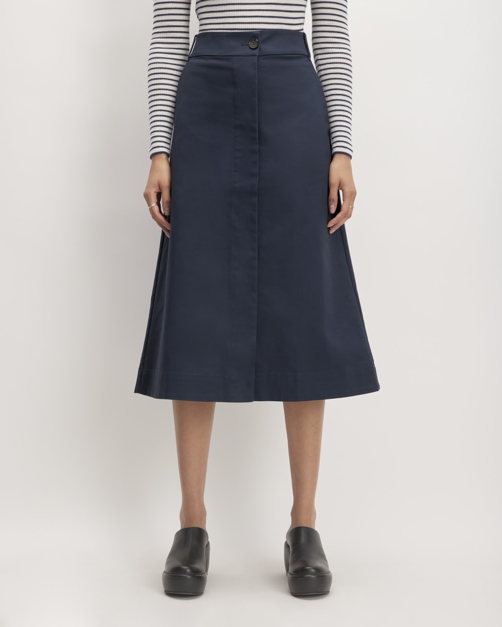 a line dress skirt NORAH / A Line Bridal Skirt with Folded Design