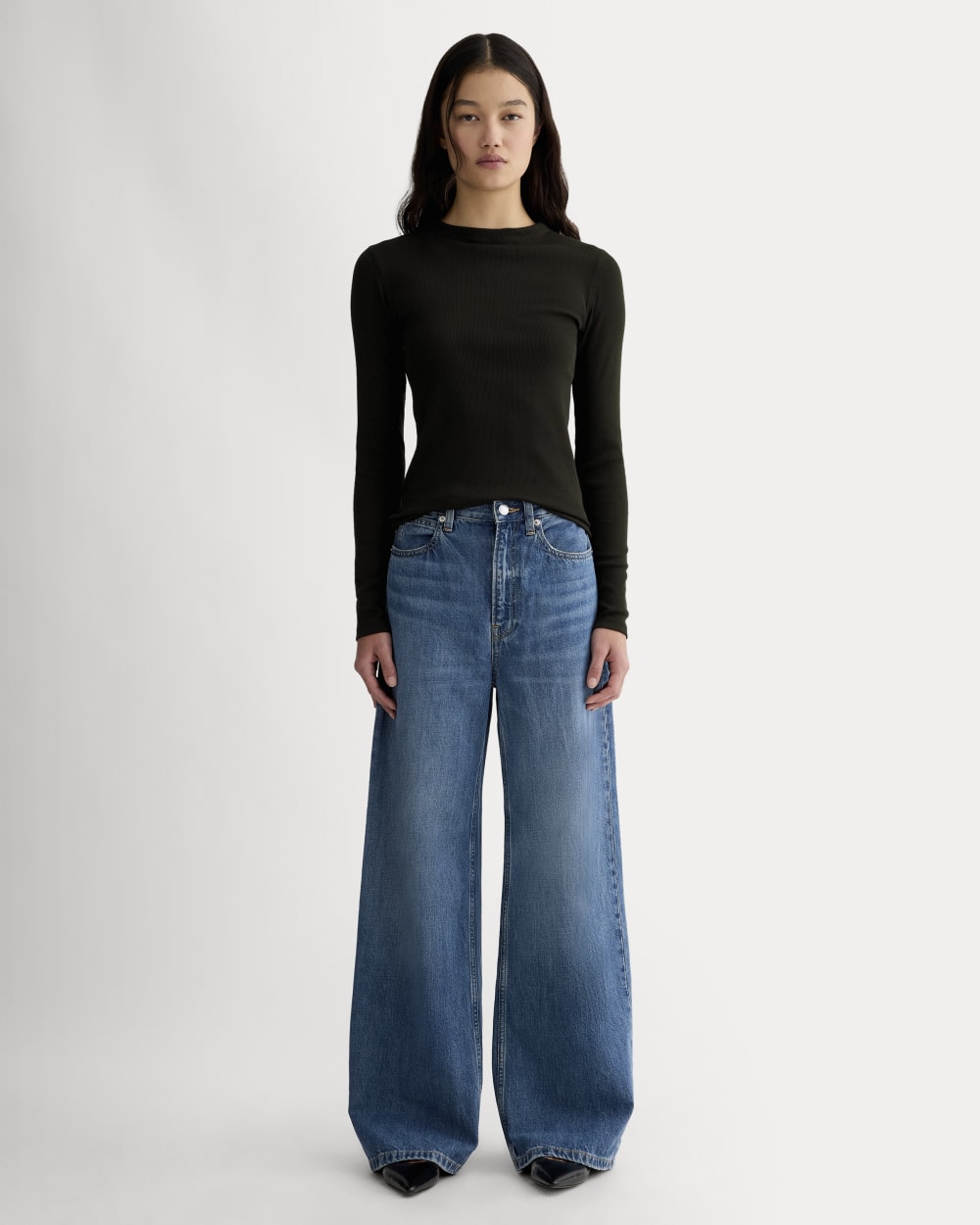 womens-luxe-rib-funnel-neck-tee-black