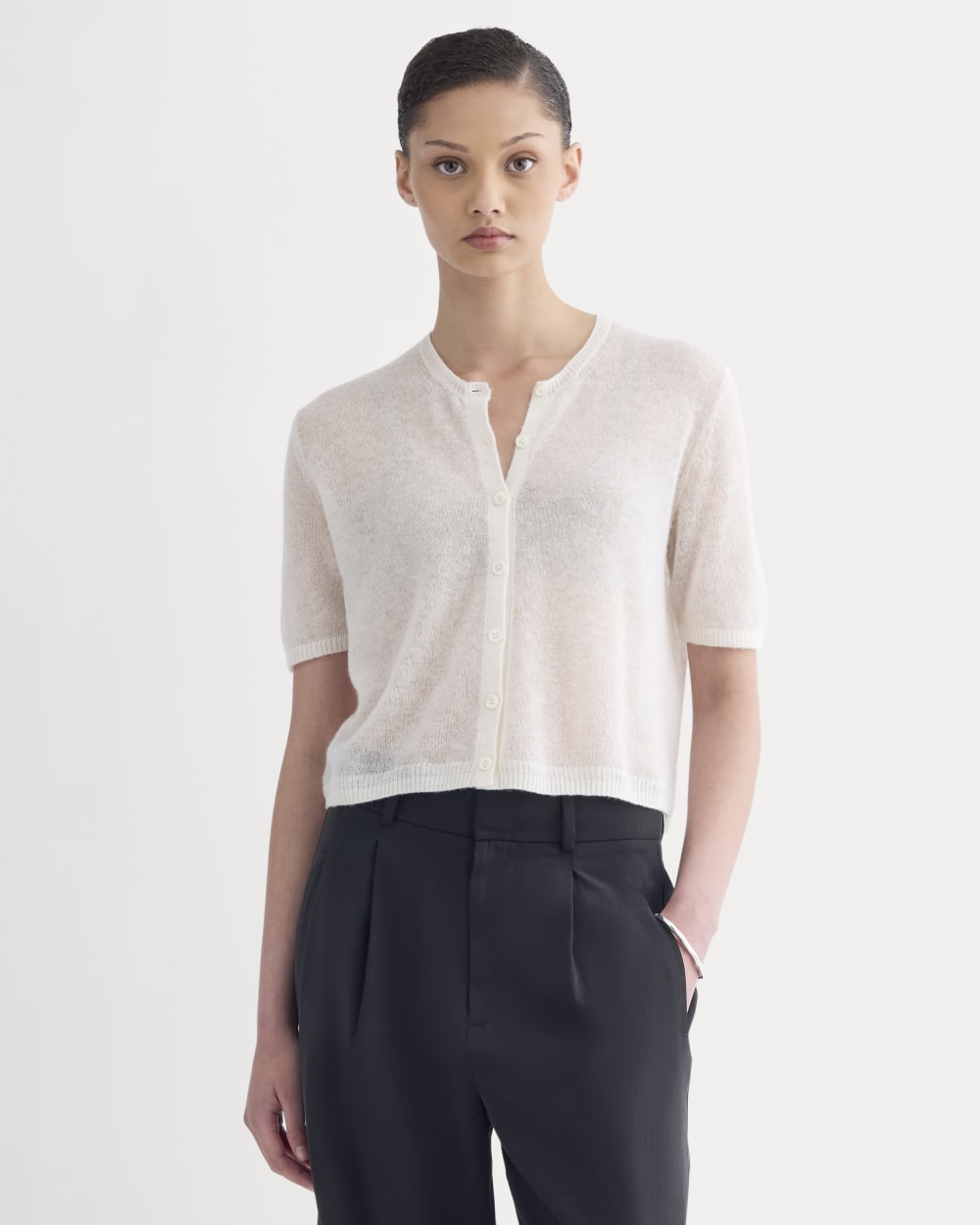 womens-air-alpaca-short-sleeve-cardigan-birch | primary
