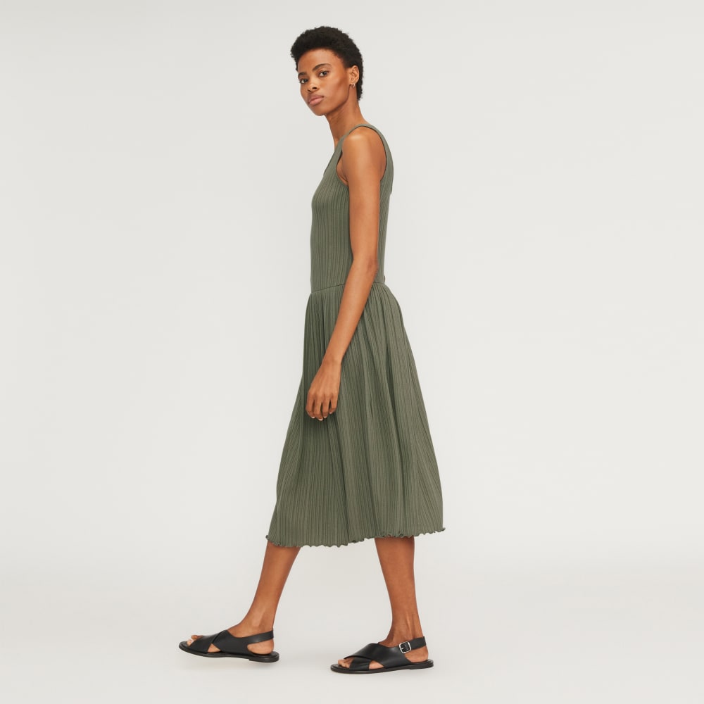 The Rib Soft Knit Scoop-Neck Dress