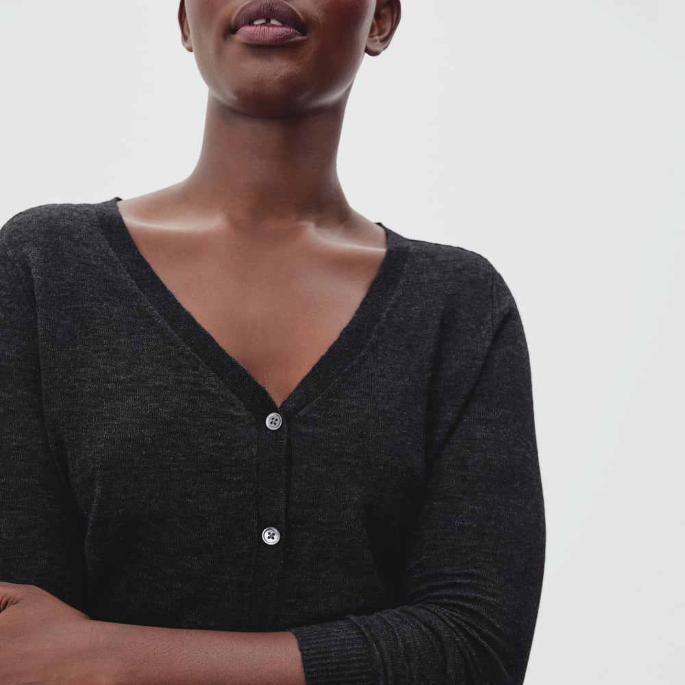 womens-featherweight-alpaca-cardigan-hthr-black | alt