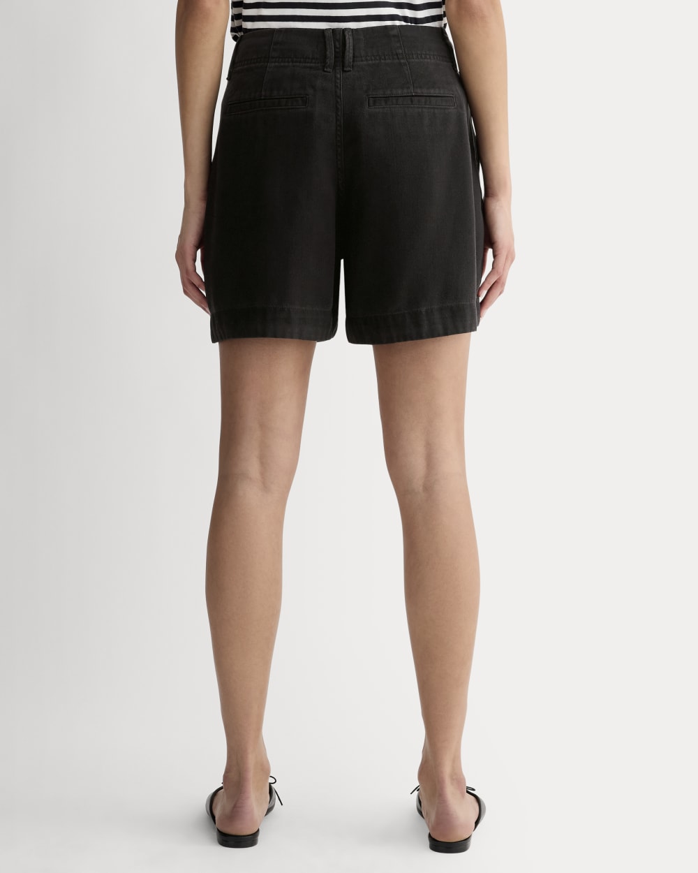 womens-tencel-darted-utility-short-black