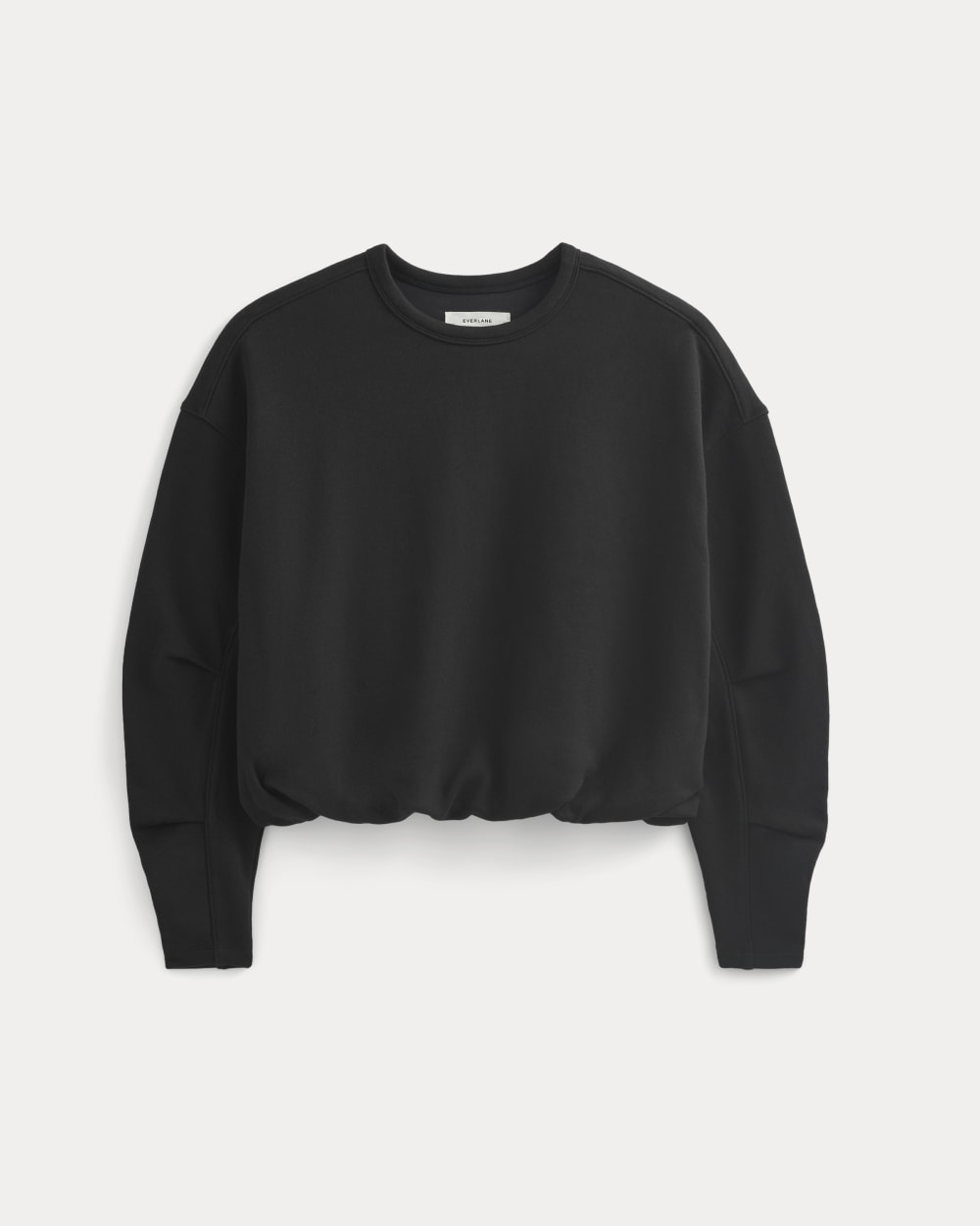 womens-light-terry-bubble-sweatshirt-black | alt