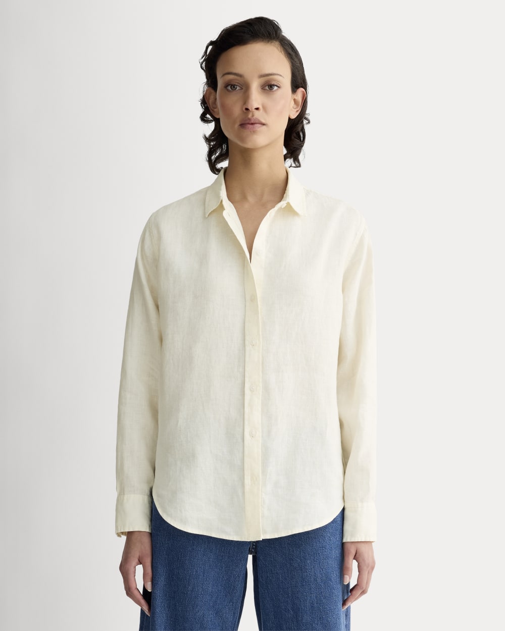 womens-relaxed-linen-shirt-bone | primary