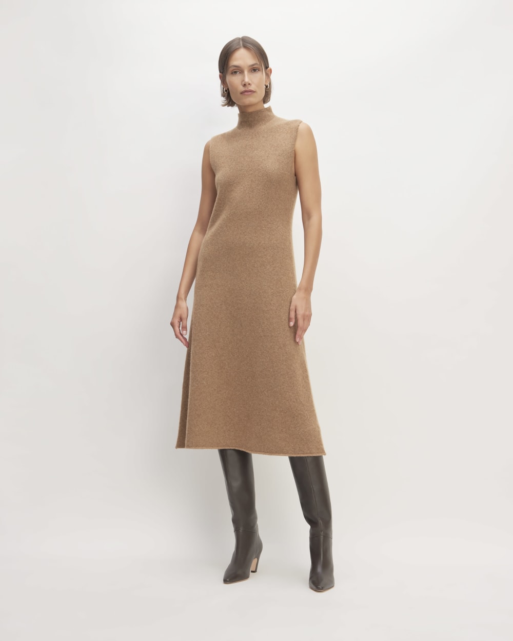 knee length dresses for ladies The Cozy-Stretch Sleeveless Midi Dress