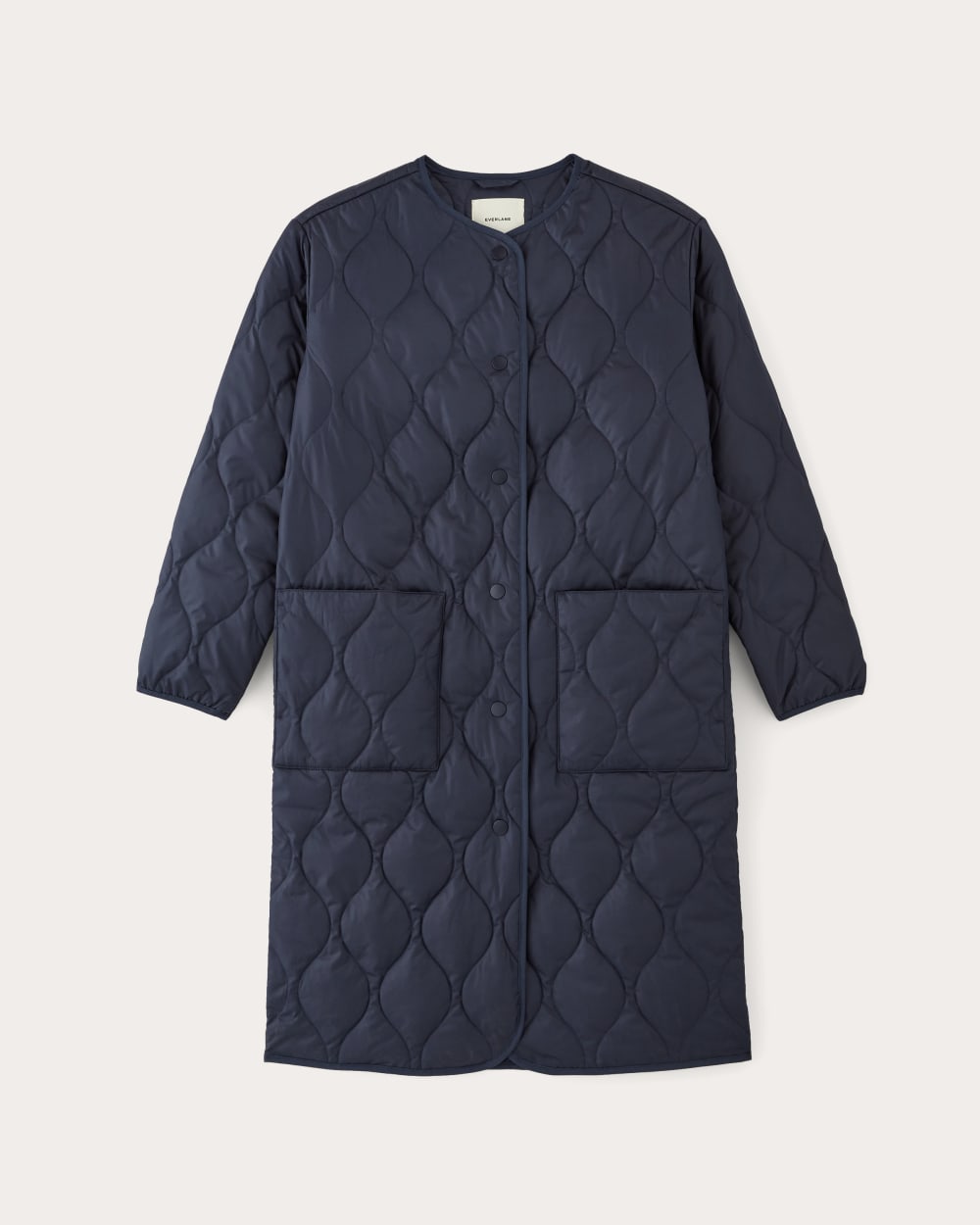womens-long-quilted-liner-navy | alt