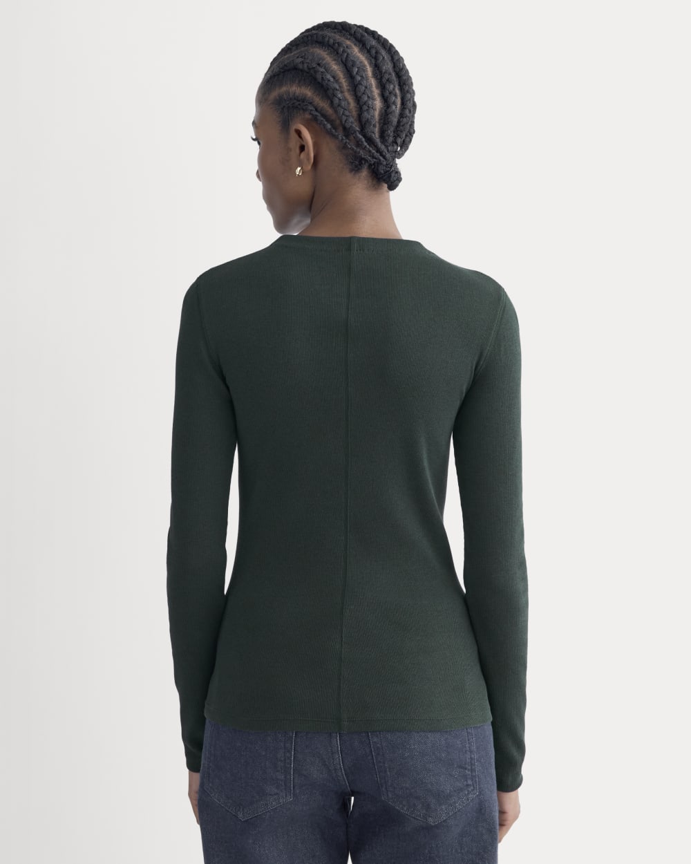 womens-luxe-rib-funnel-neck-tee-heathered-dark-sea