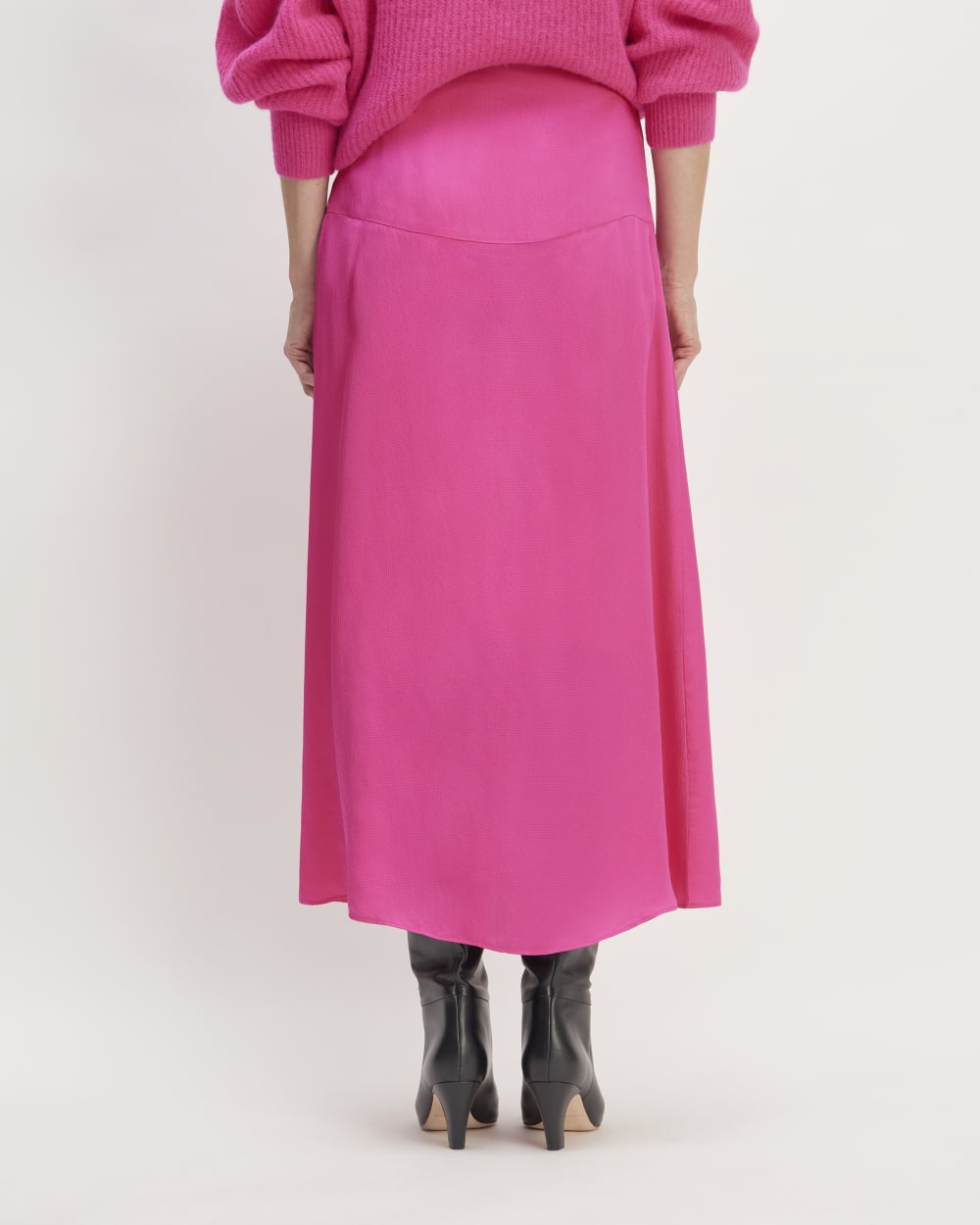 womens-hammered-satin-slip-skirt-fuschia-pink