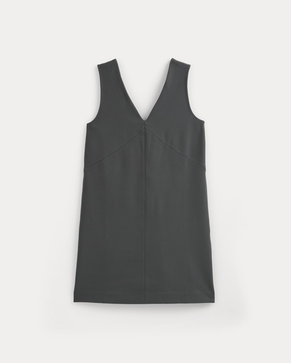womens-ponte-v-neck-mini-dress-graphite | alt