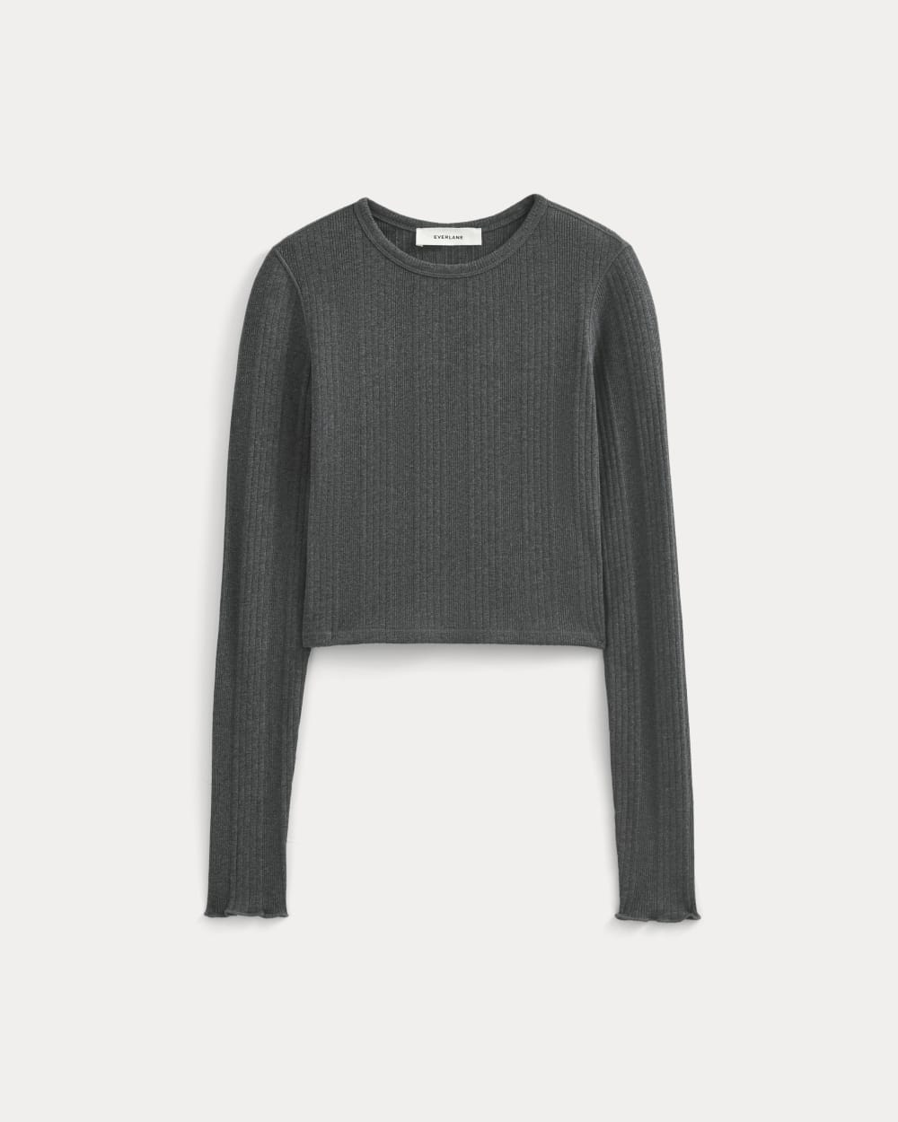 womens-lounge-rib-cropped-shirt-heathered-soot | alt