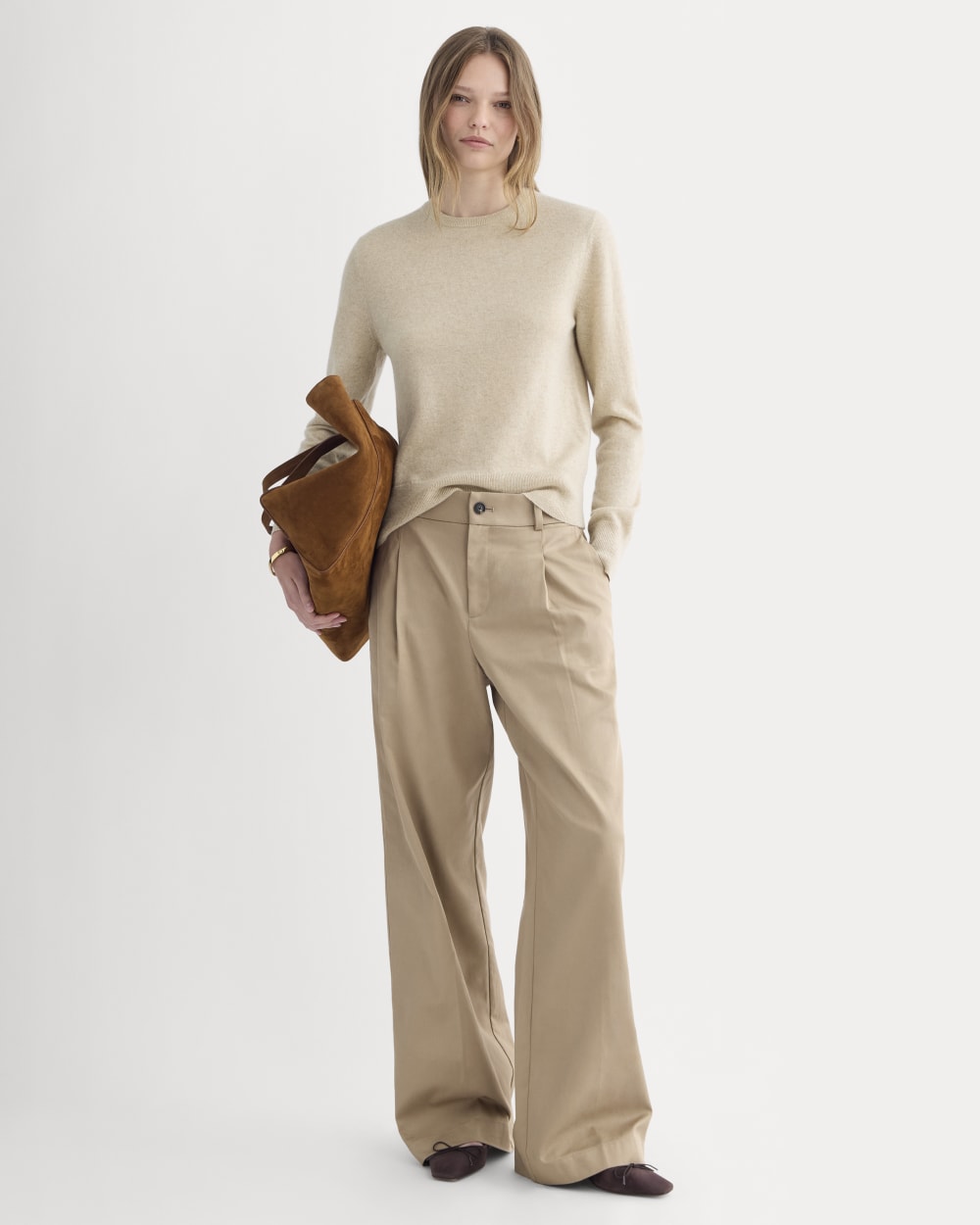 womens-cashmere-slim-crew-sweater-heather-light-camel