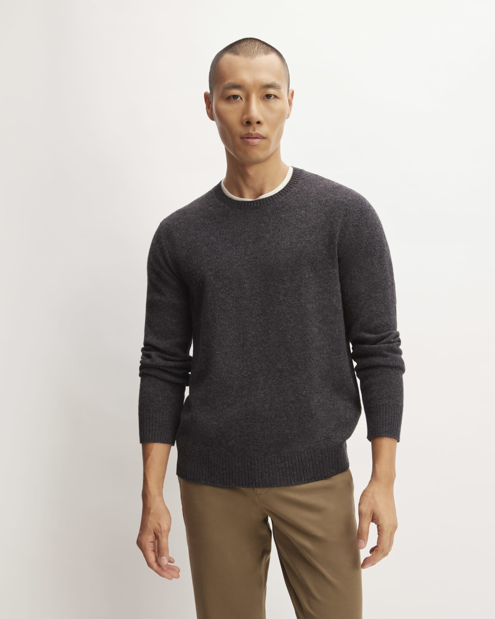 The Premium Merino Crew Neck Sweater | Charcoal – Everlane